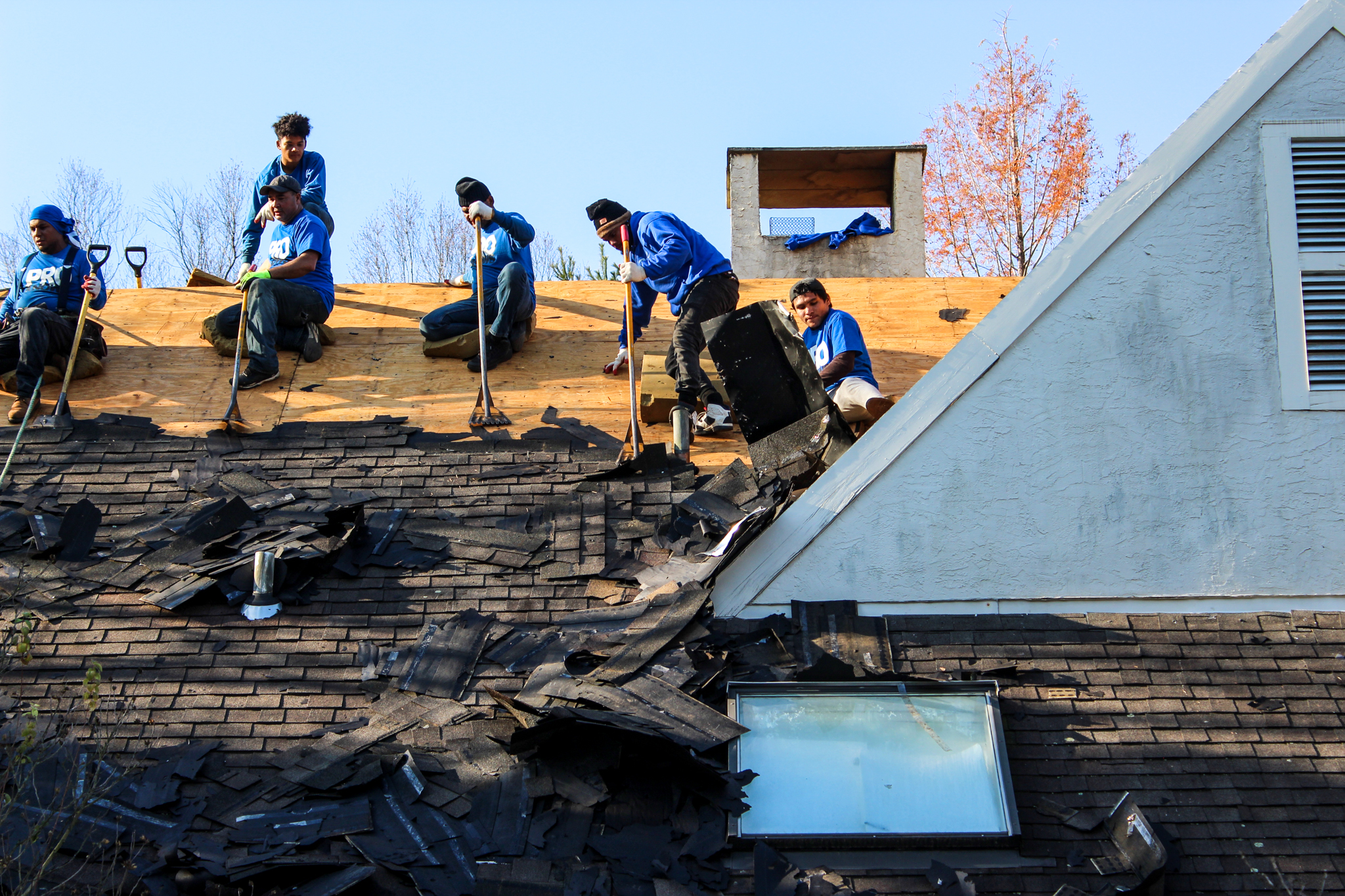 Roof Repair Skylights Replacement Due to Storm Damage