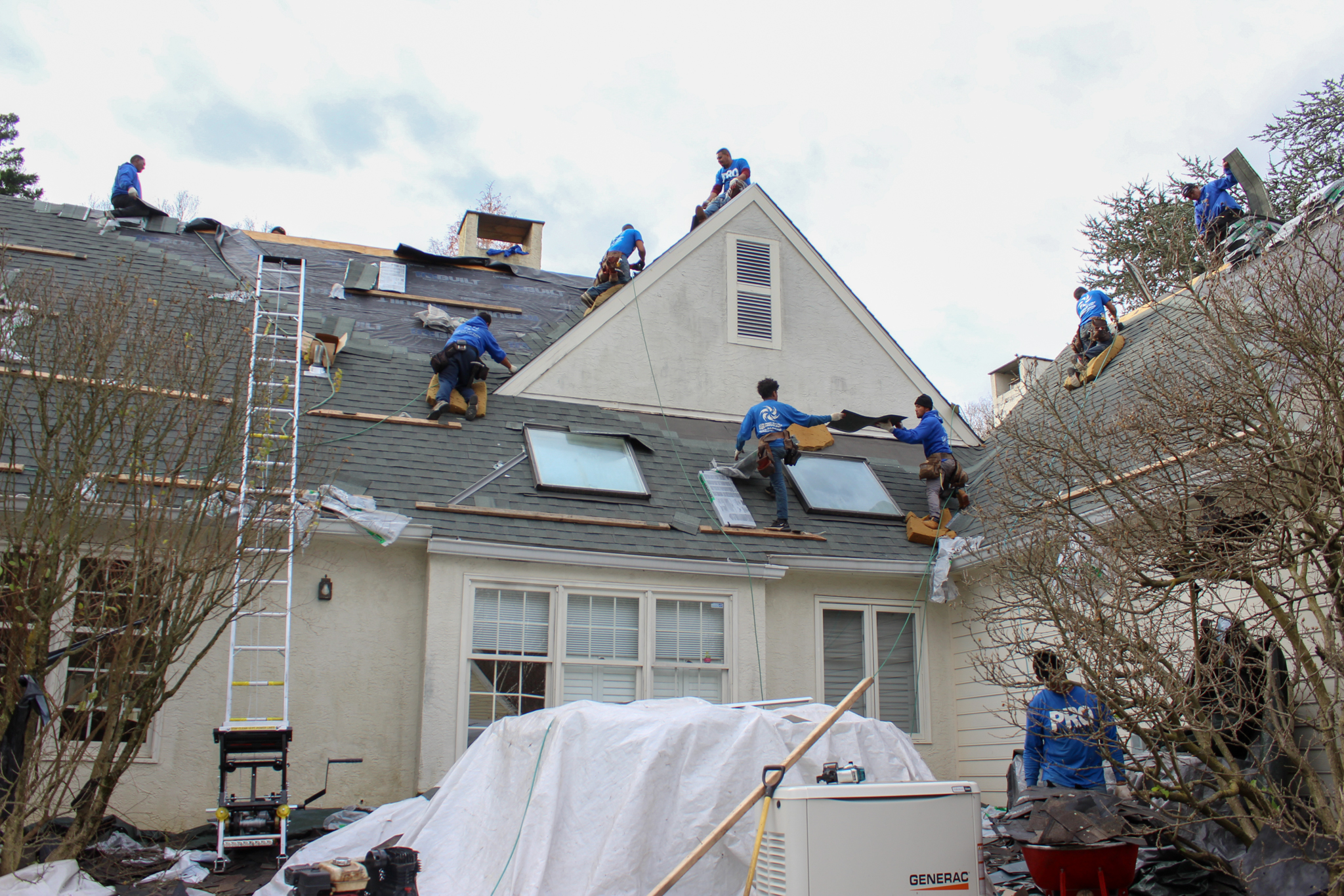 Skylight replacement with roof damage repair - Pro Storm Repair