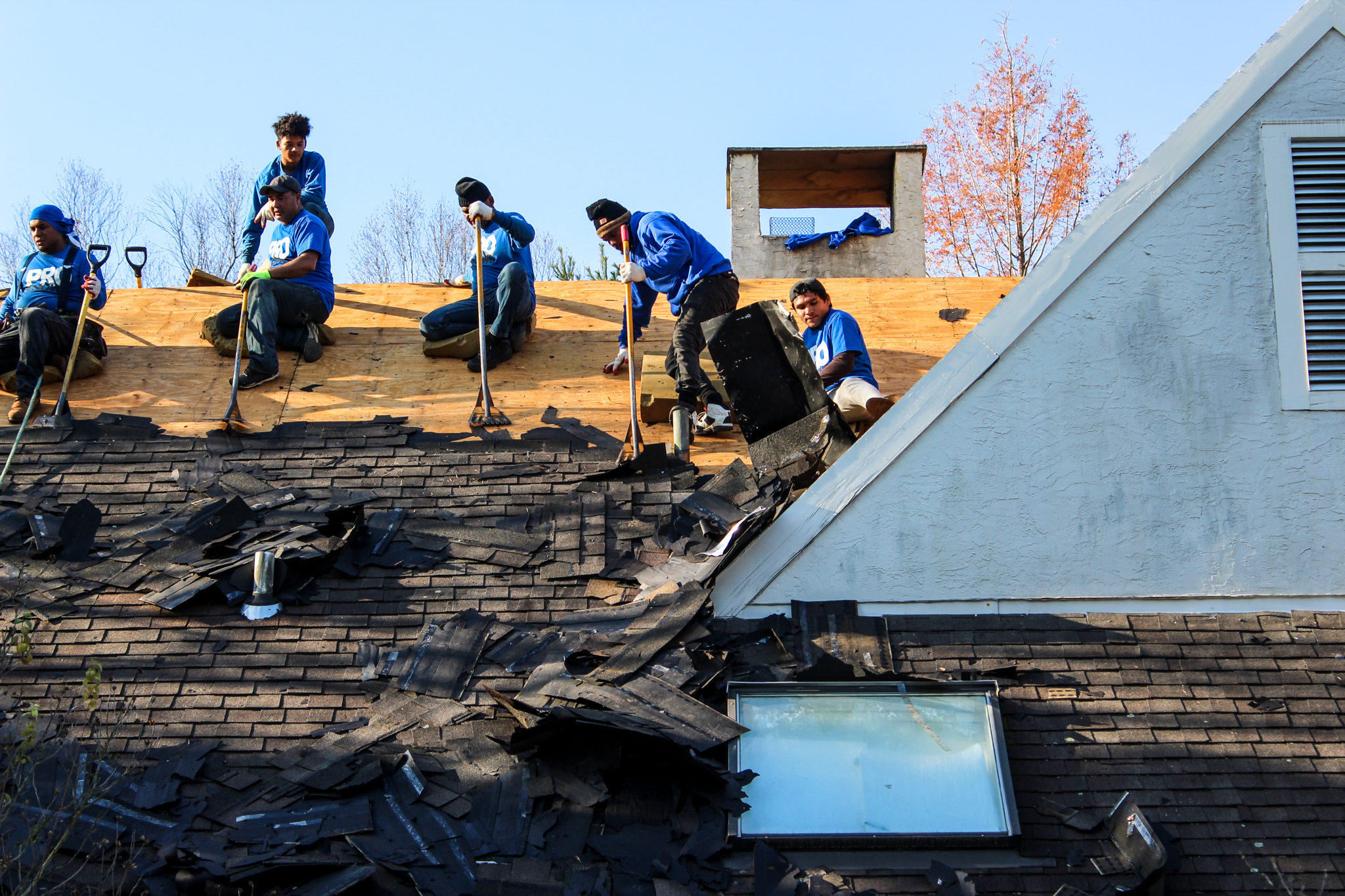 Skylight replacement with roof damage repairs - Pro Storm Repair