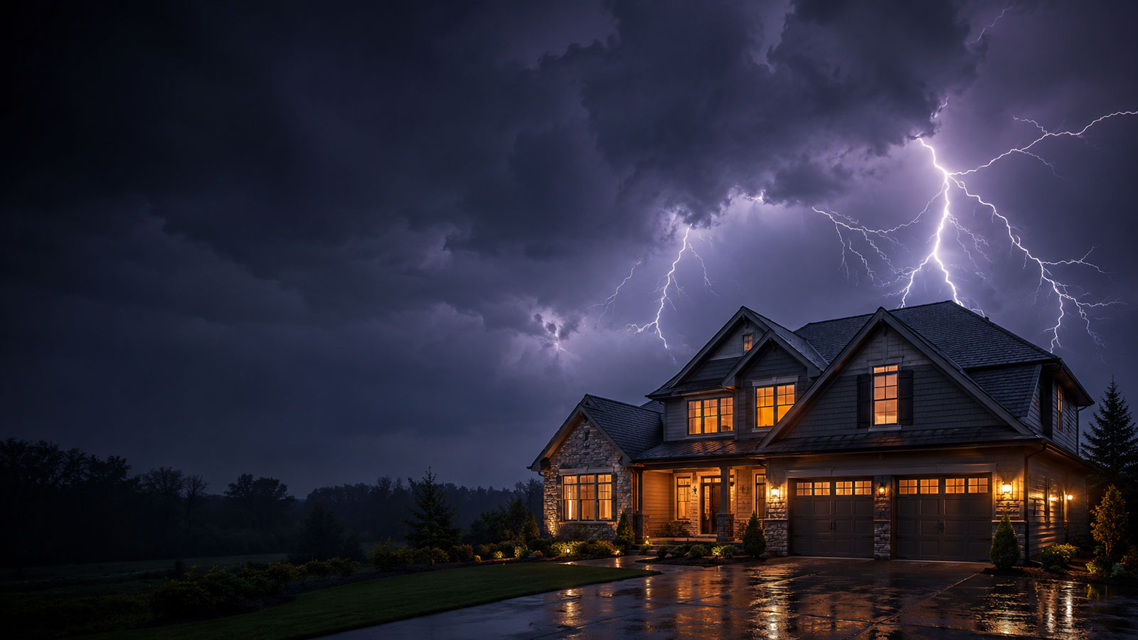 Storm Damage Repair Underway Near Binghamton, NY - (medium image)