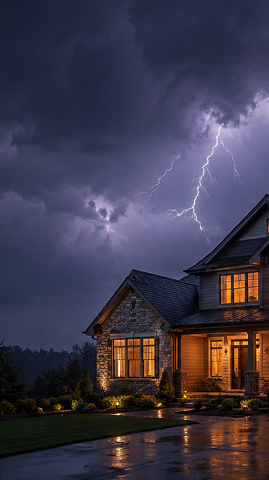 Storm Damage Repair Underway Near Binghamton, NY- (small image)